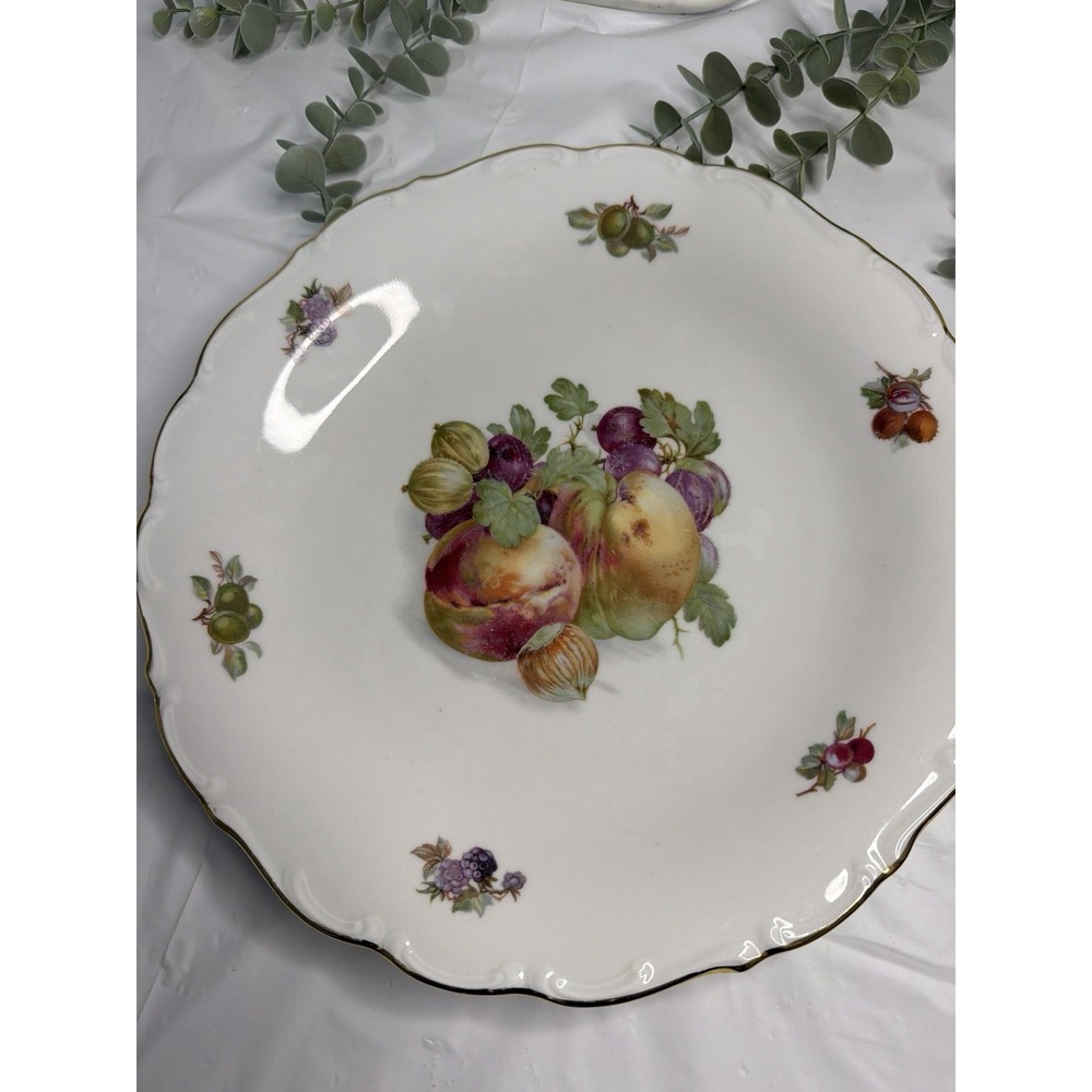 Vintage SCHUMANN ARZBERG Bavaria Germany Fruit Platter Tray 12"L 1.5"H